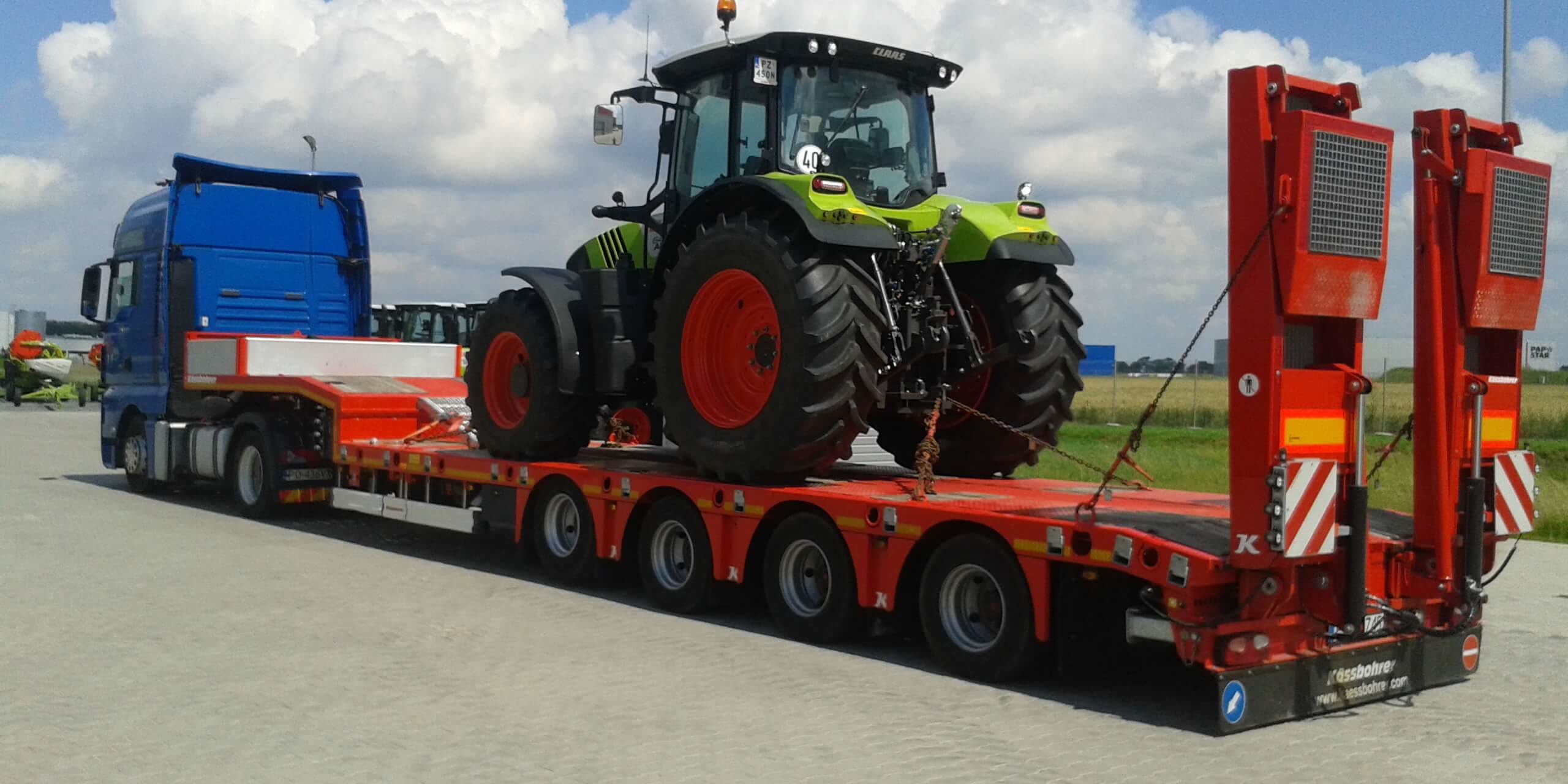 Transport de matériel agricole