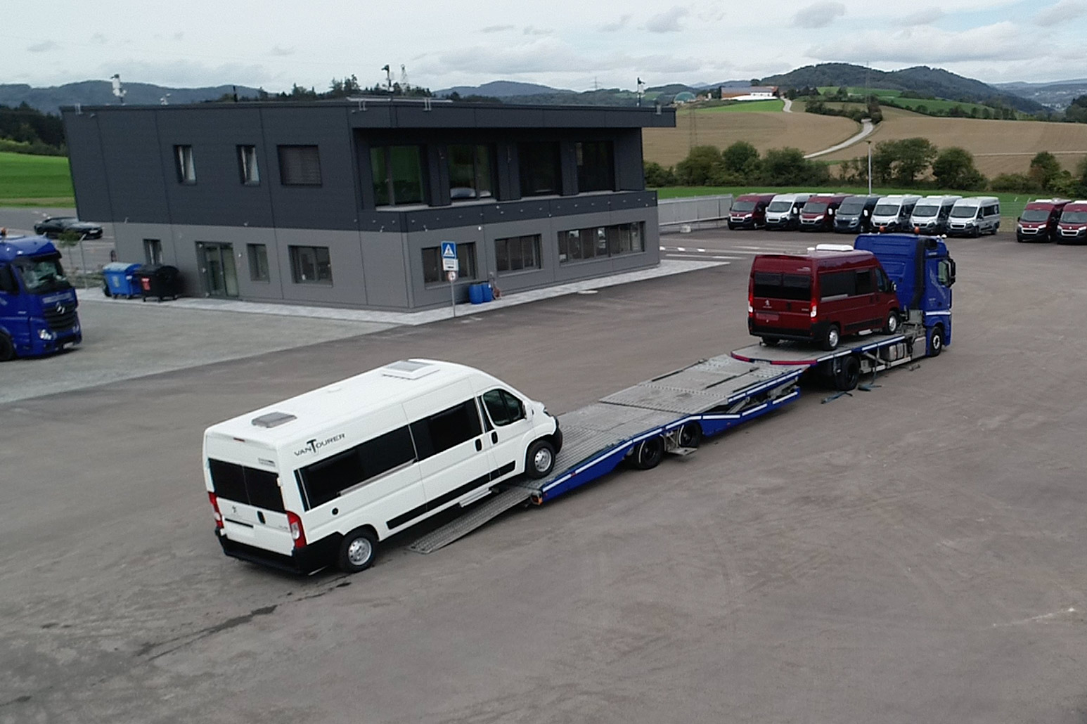 Transport de camping-car